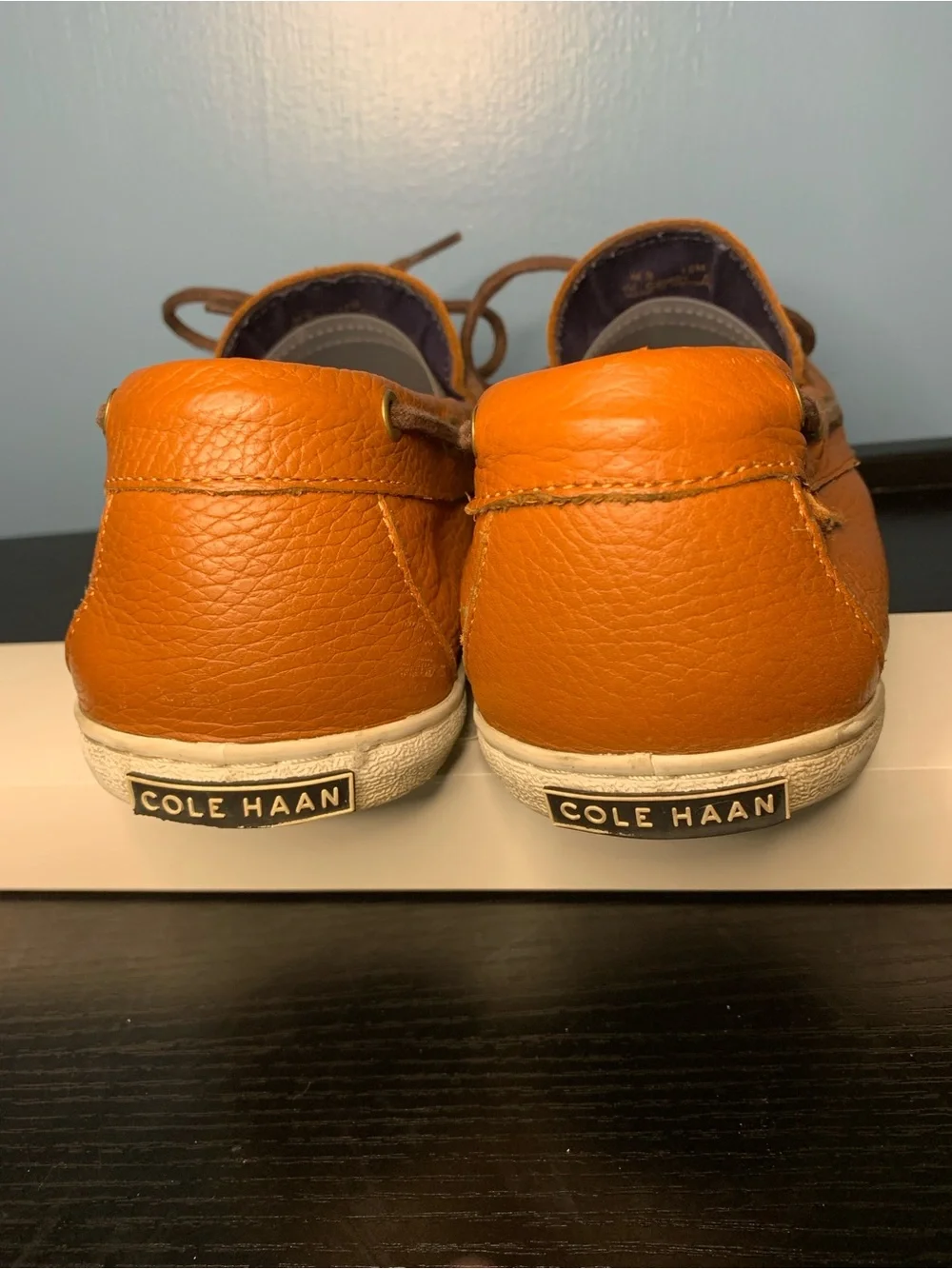 Cole Haan Carmel colored Leather Boat Shoes
